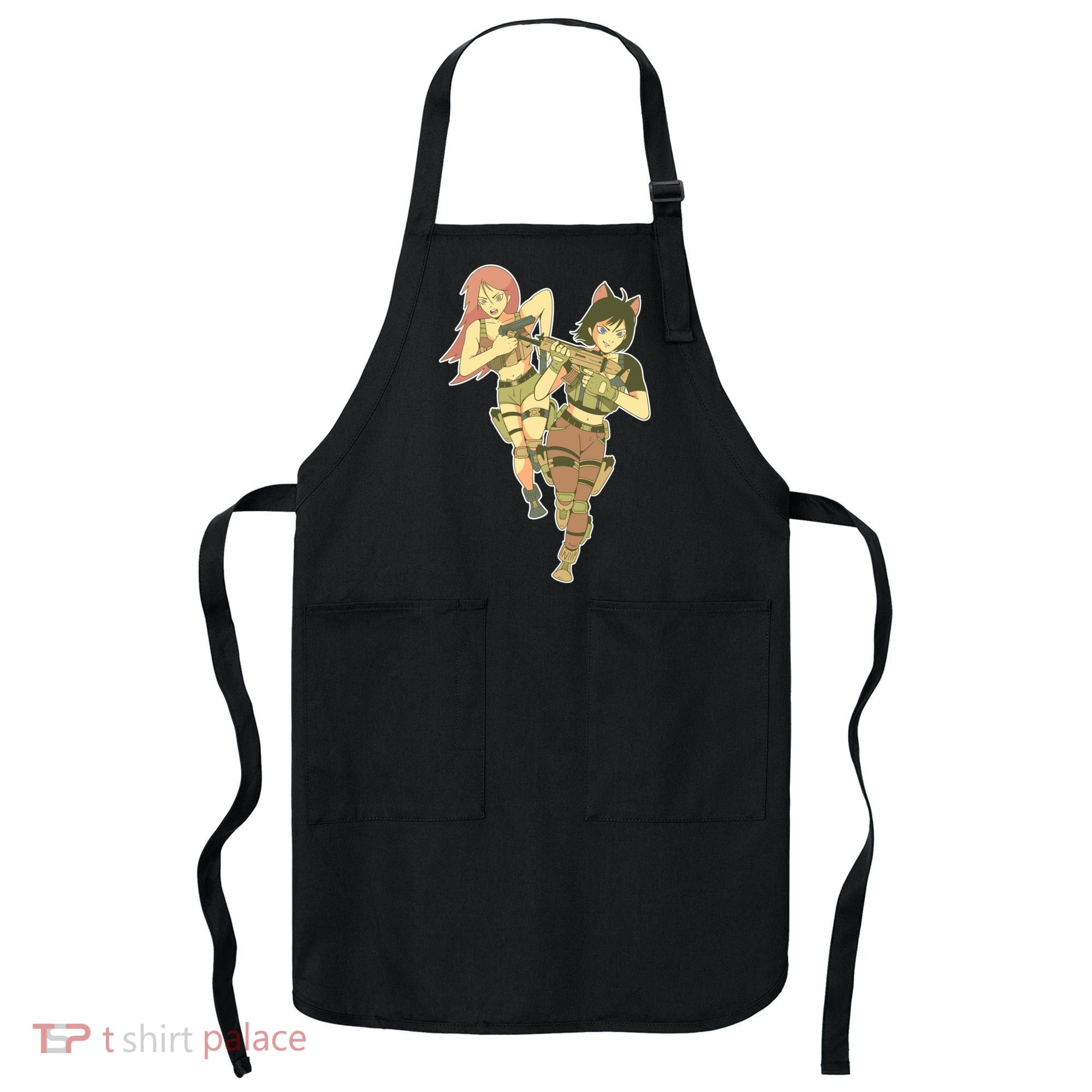 Anime Girl Soldiers Apron