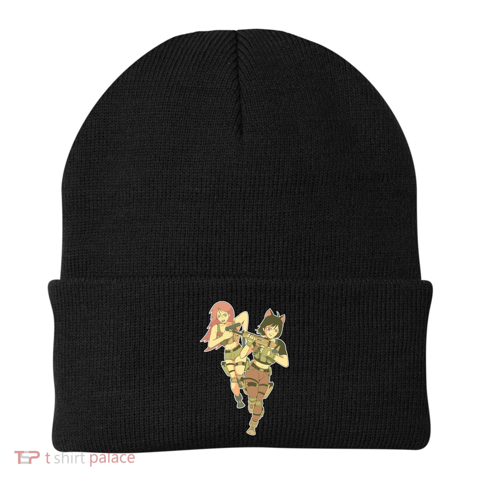 Anime Girl Soldiers Beanie