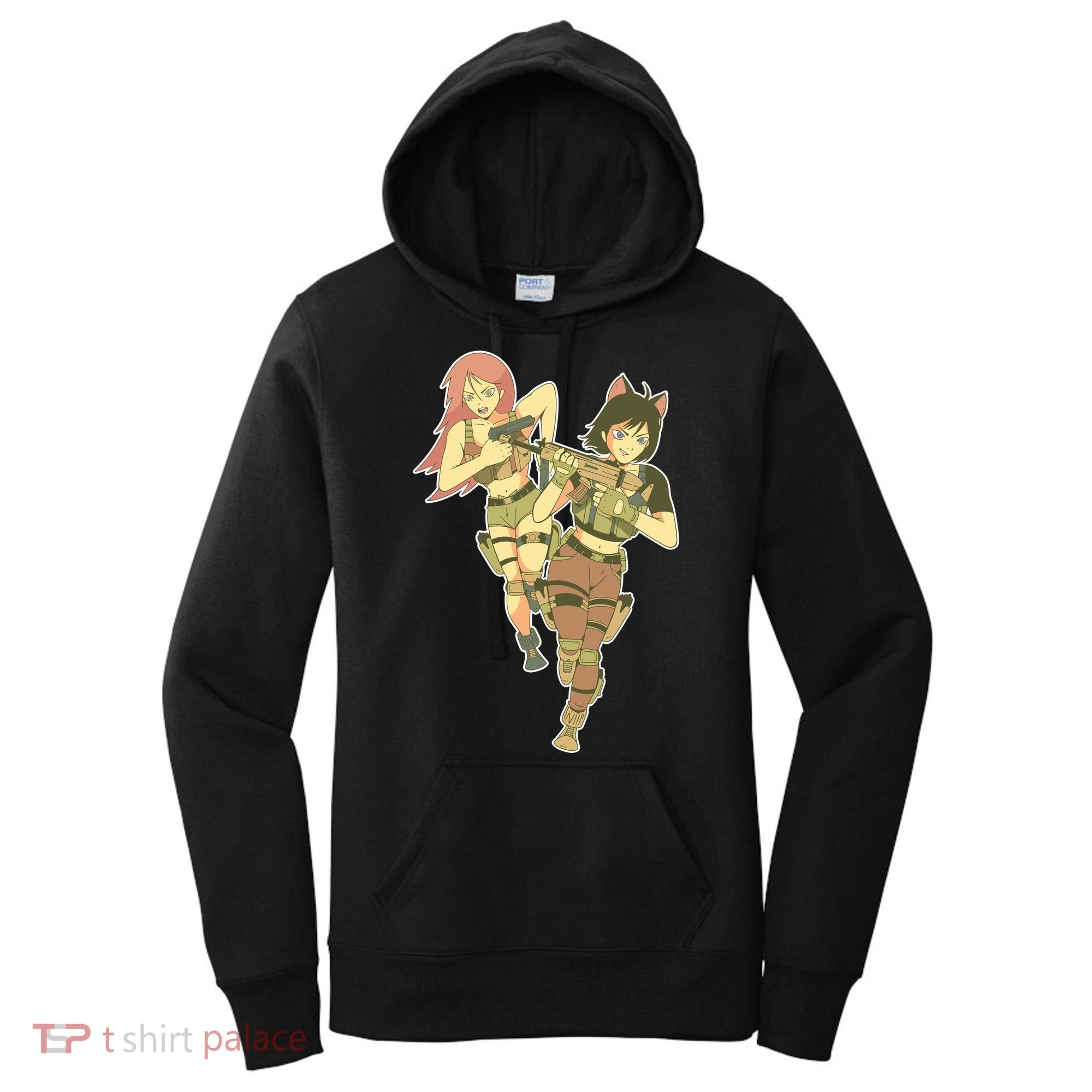 Anime Girl Soldiers Women's Hoodie