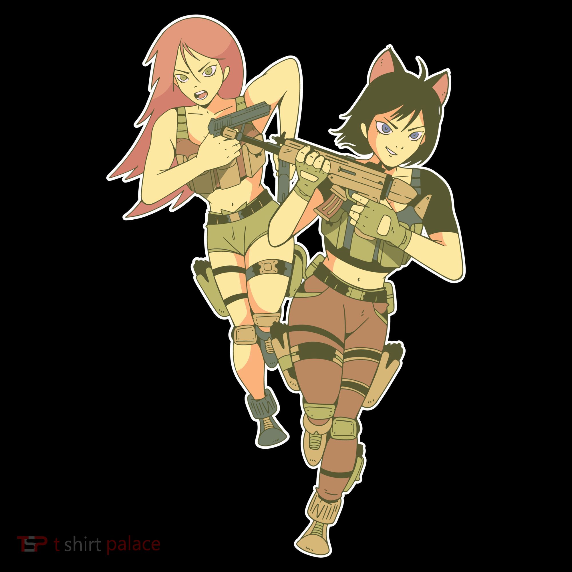 Anime Girl Soldiers Mousepad