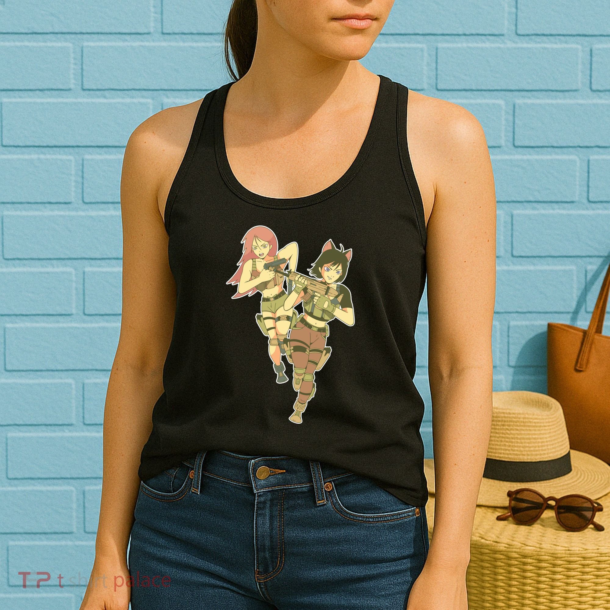 Anime Girl Soldiers Women's Tank Top