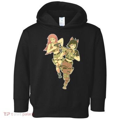 Anime Girl Soldiers Toddler Hoodie