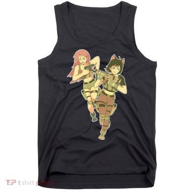 Anime Girl Soldiers Tank Top