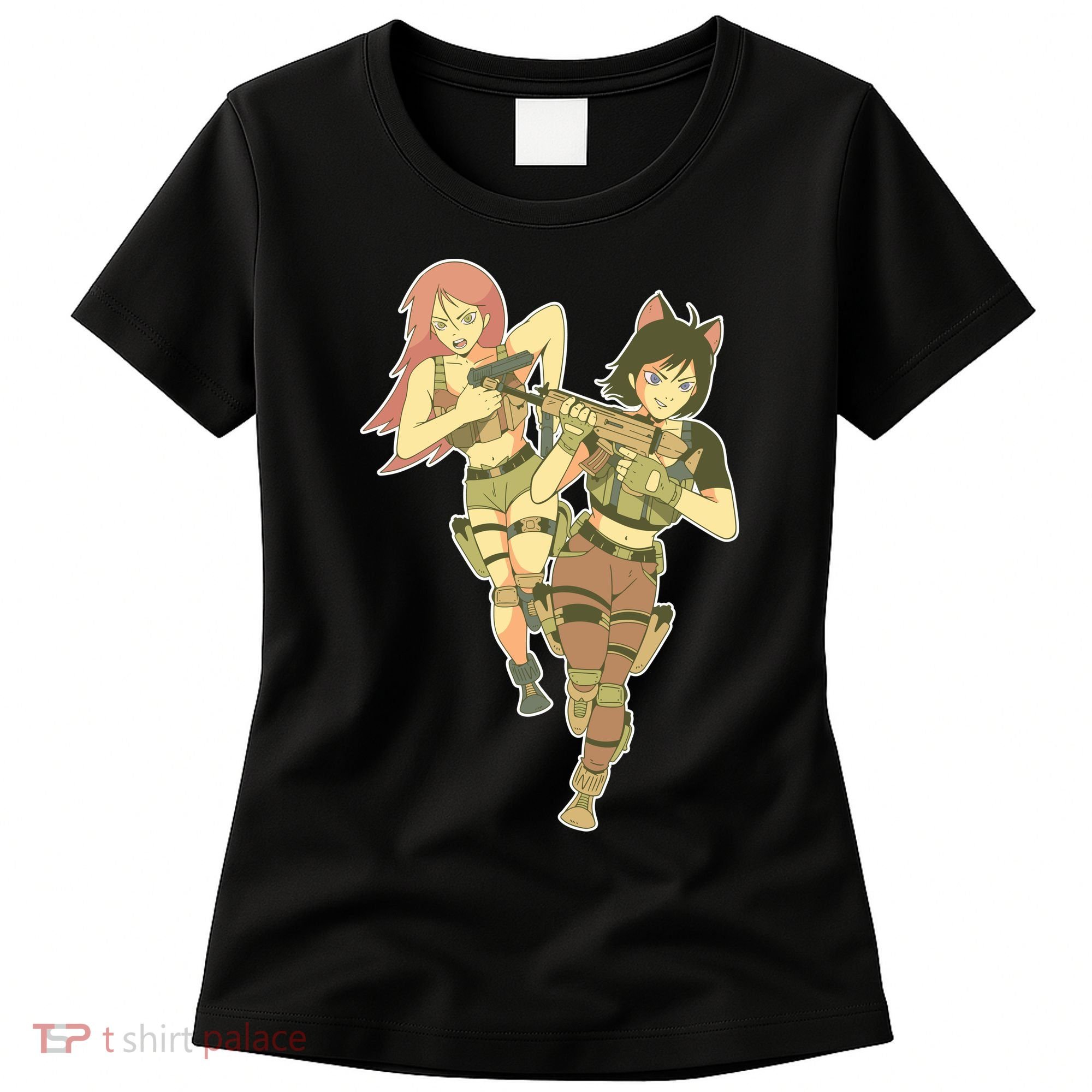 Anime Girl Soldiers Women's T-Shirt