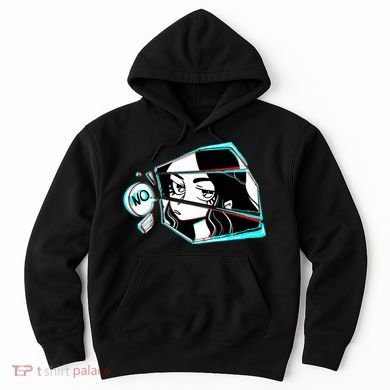 Anime No Eyes Broken Glass Hoodie
