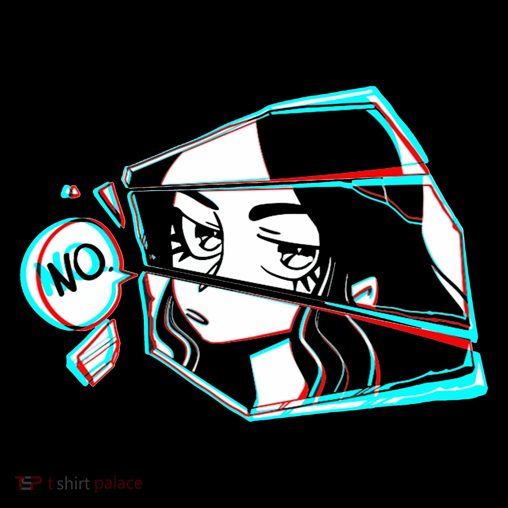 Anime No Eyes Broken Glass Hoodie