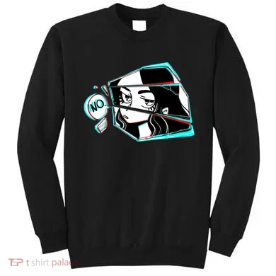 Anime No Eyes Broken Glass Sweatshirt