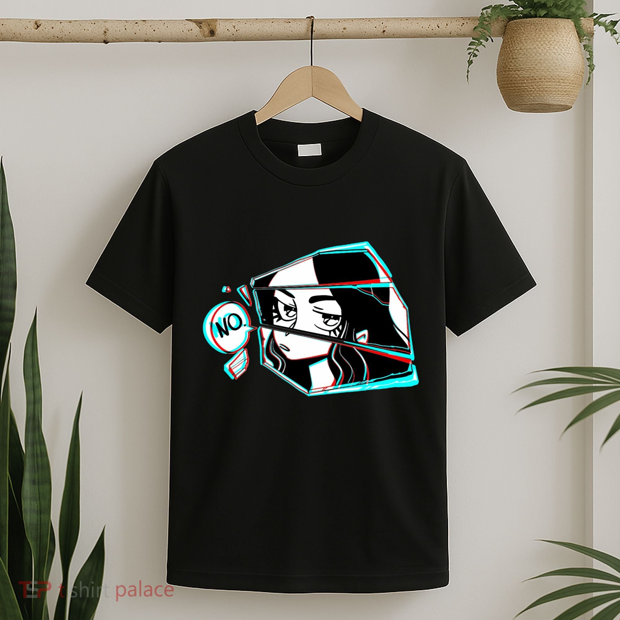 Anime No Eyes Broken Glass T-Shirt