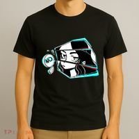 Anime No Eyes Broken Glass T-Shirt thumb 3
