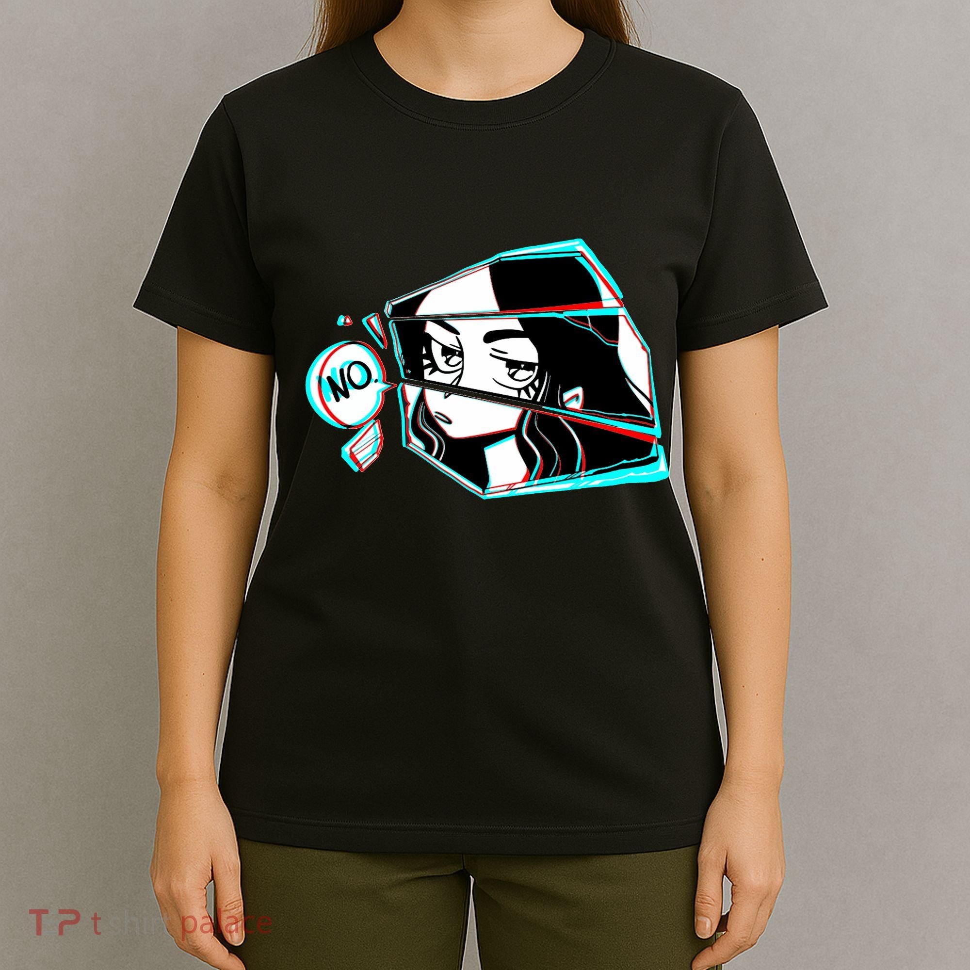 Anime No Eyes Broken Glass T-Shirt