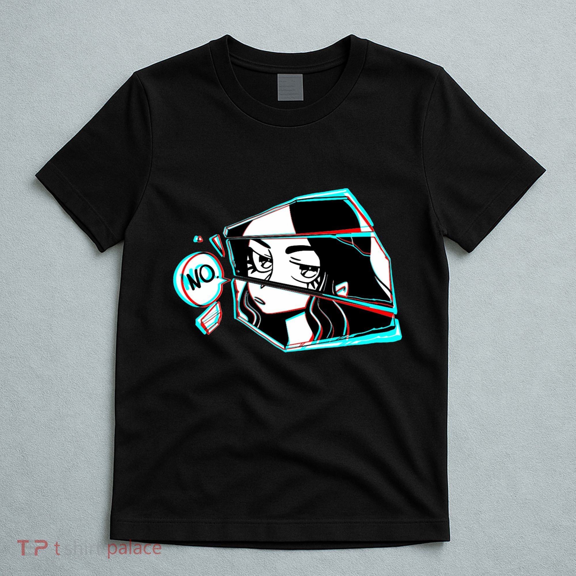 Anime No Eyes Broken Glass T-Shirt