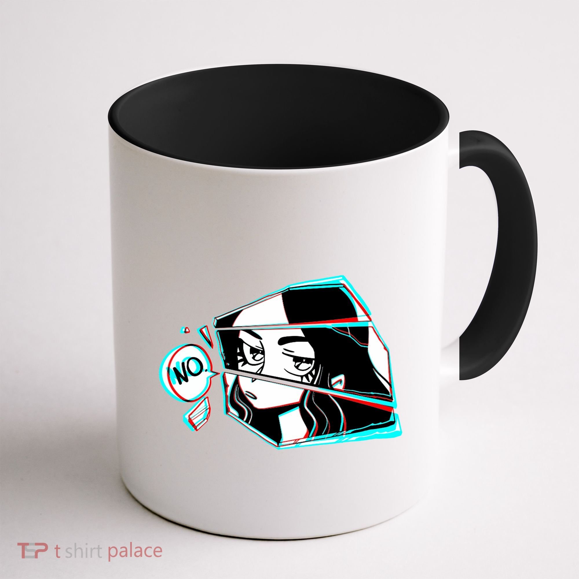 Anime No Eyes Broken Glass Coffee Mug
