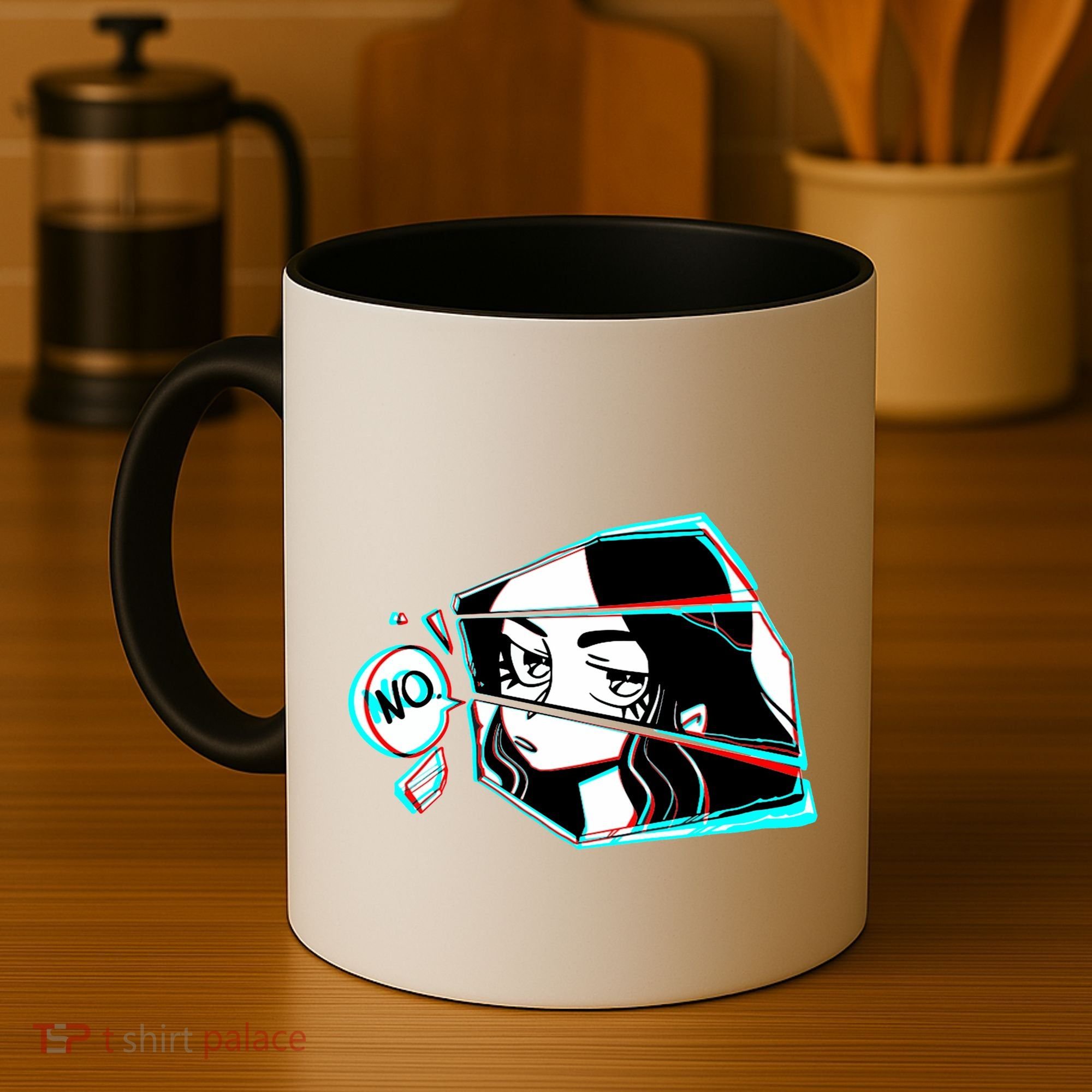 Anime No Eyes Broken Glass Coffee Mug