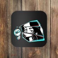Anime No Eyes Broken Glass Coaster thumb 0