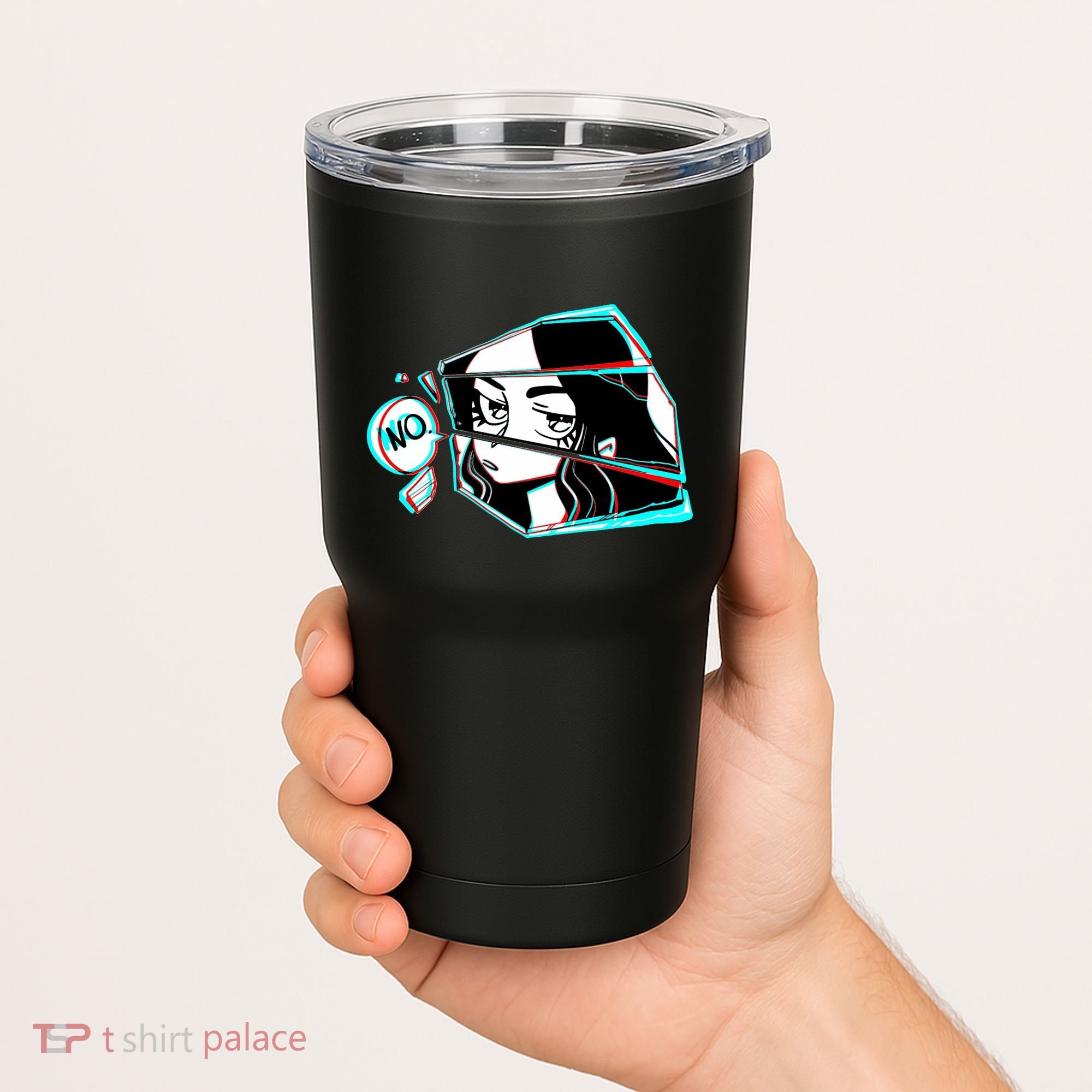 Anime No Eyes Broken Glass Tumbler
