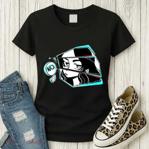 Anime No Eyes Broken Glass Women's T-Shirt