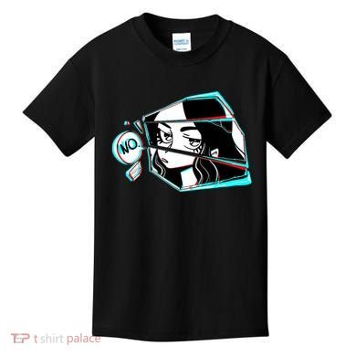 Anime No Eyes Broken Glass Kids T-Shirt