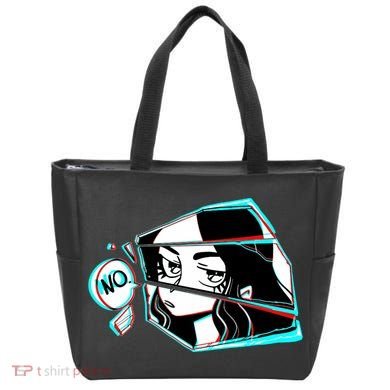Anime No Eyes Broken Glass Tote Bag