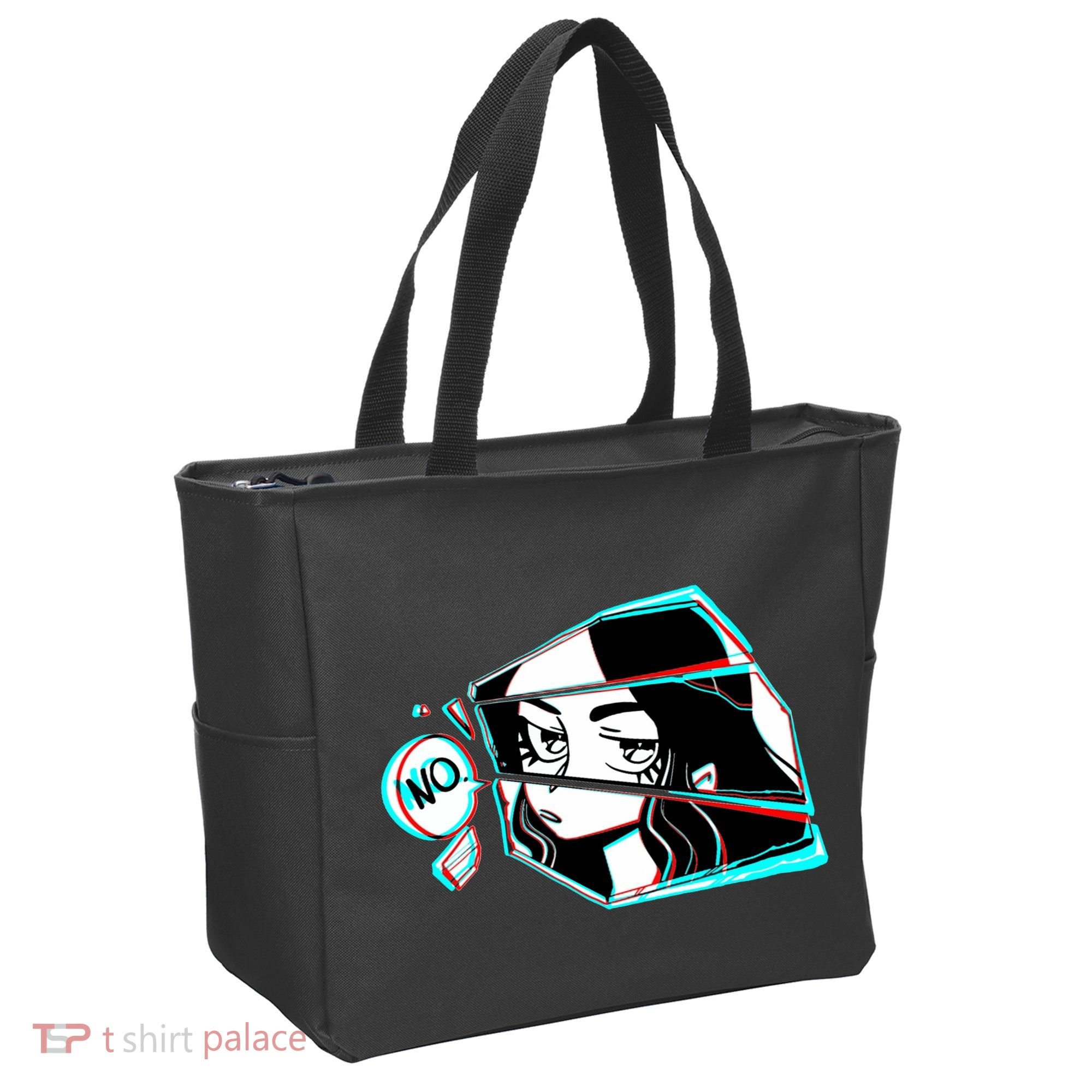 Anime No Eyes Broken Glass Tote Bag