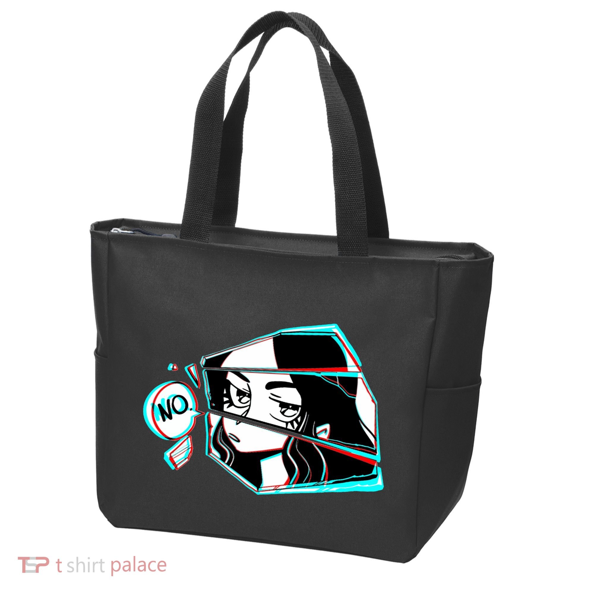Anime No Eyes Broken Glass Tote Bag