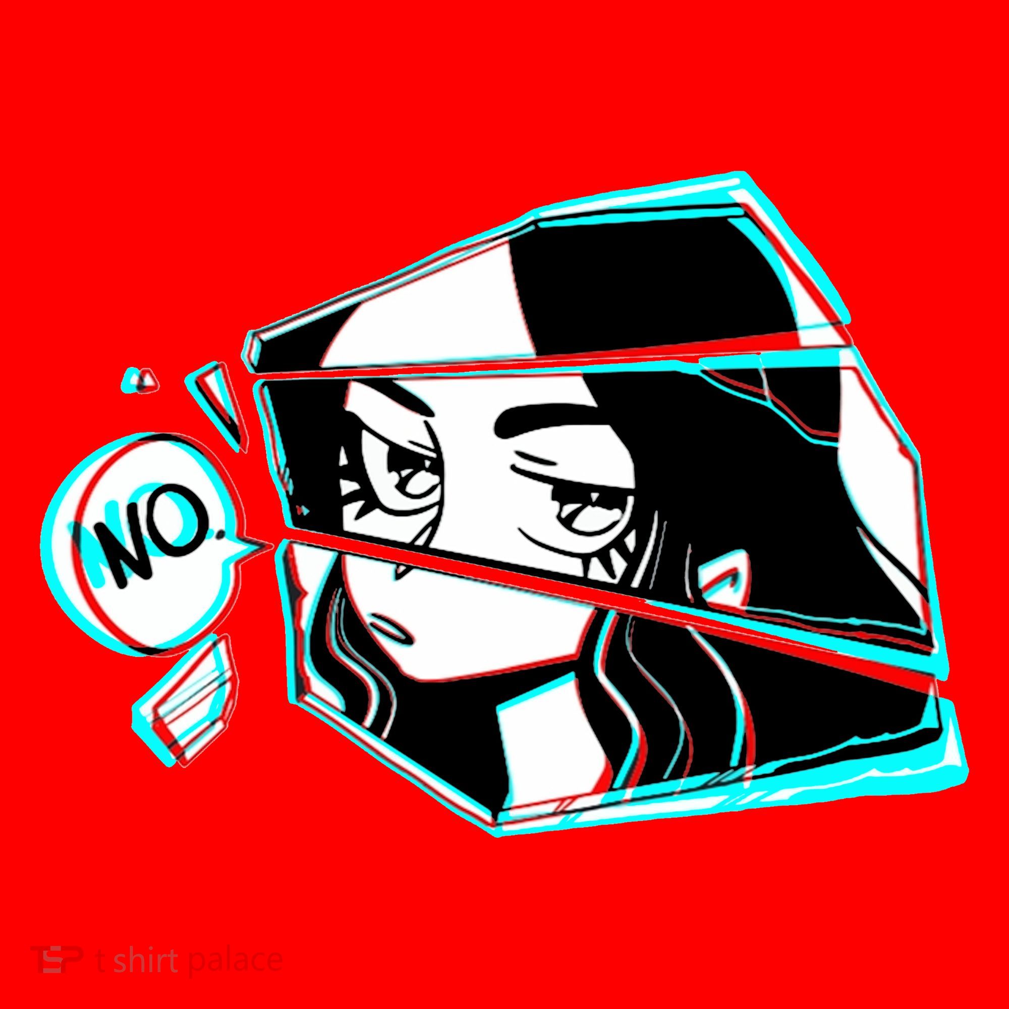 Anime No Eyes Broken Glass Santa Hat