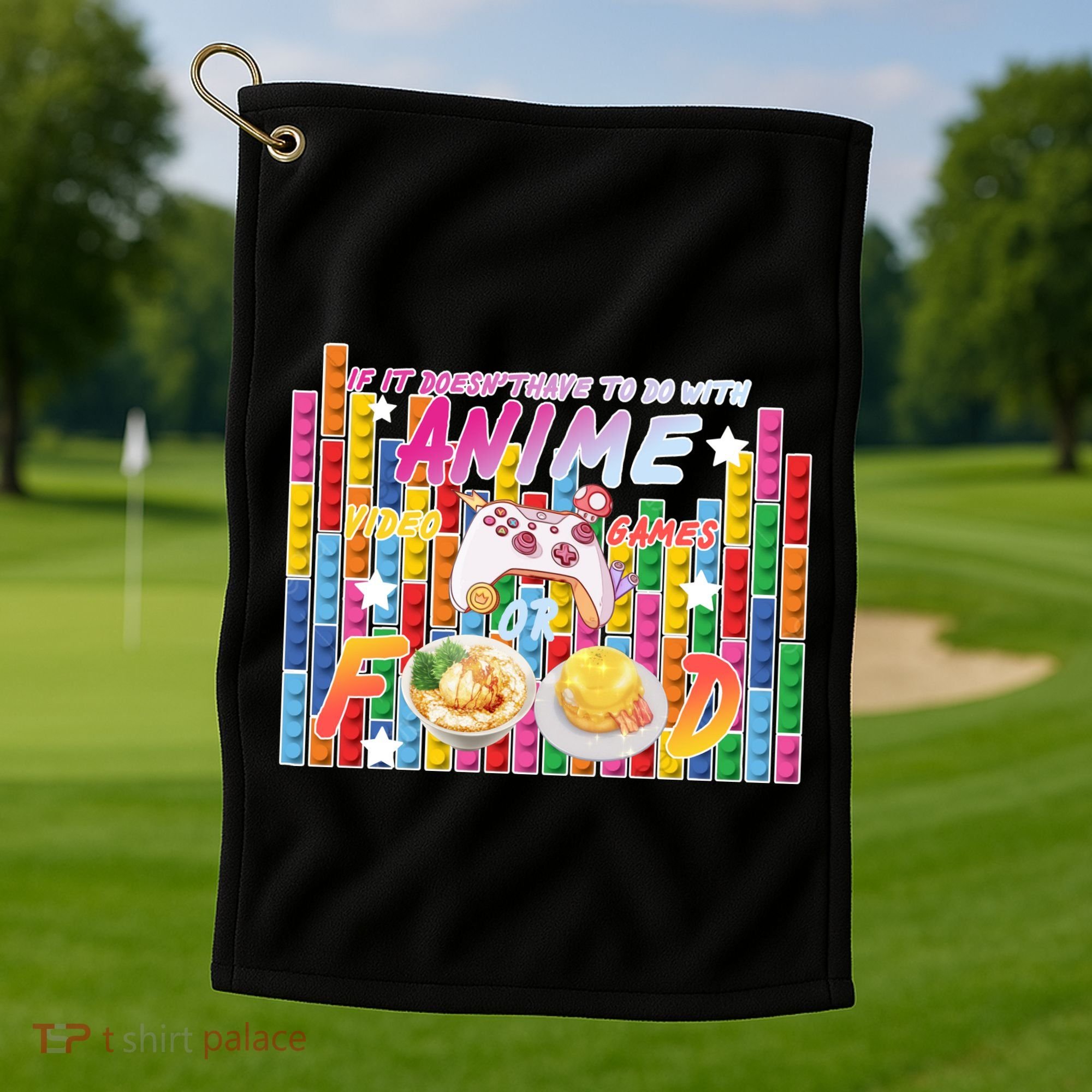 Anime Video Games Food Golf Towel