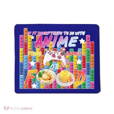 Anime Video Games Food Mousepad