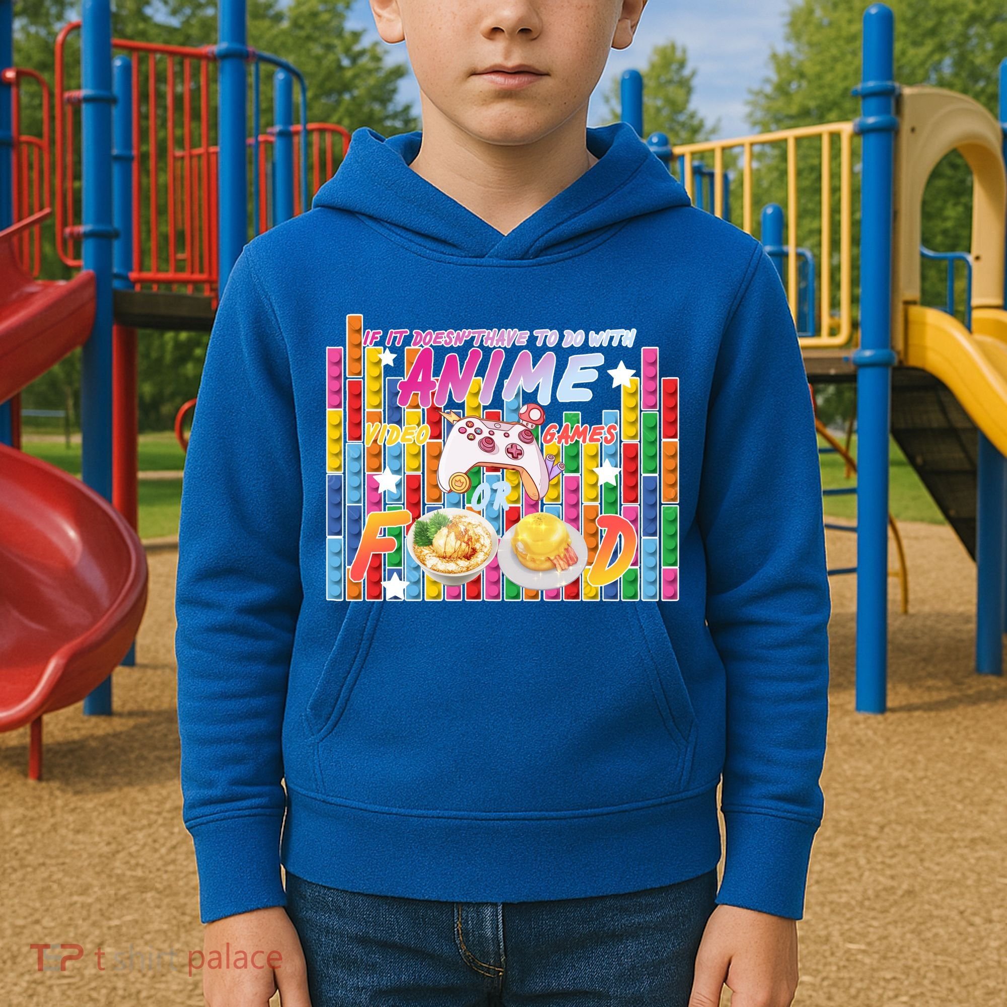 Anime Video Games Food Kids Hoodie