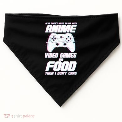 Anime Video Games Or Food USA-Made Doggie Bandana