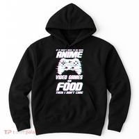 Anime Video Games Or Food Hoodie thumb 0