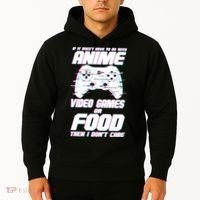 Anime Video Games Or Food Hoodie thumb 2