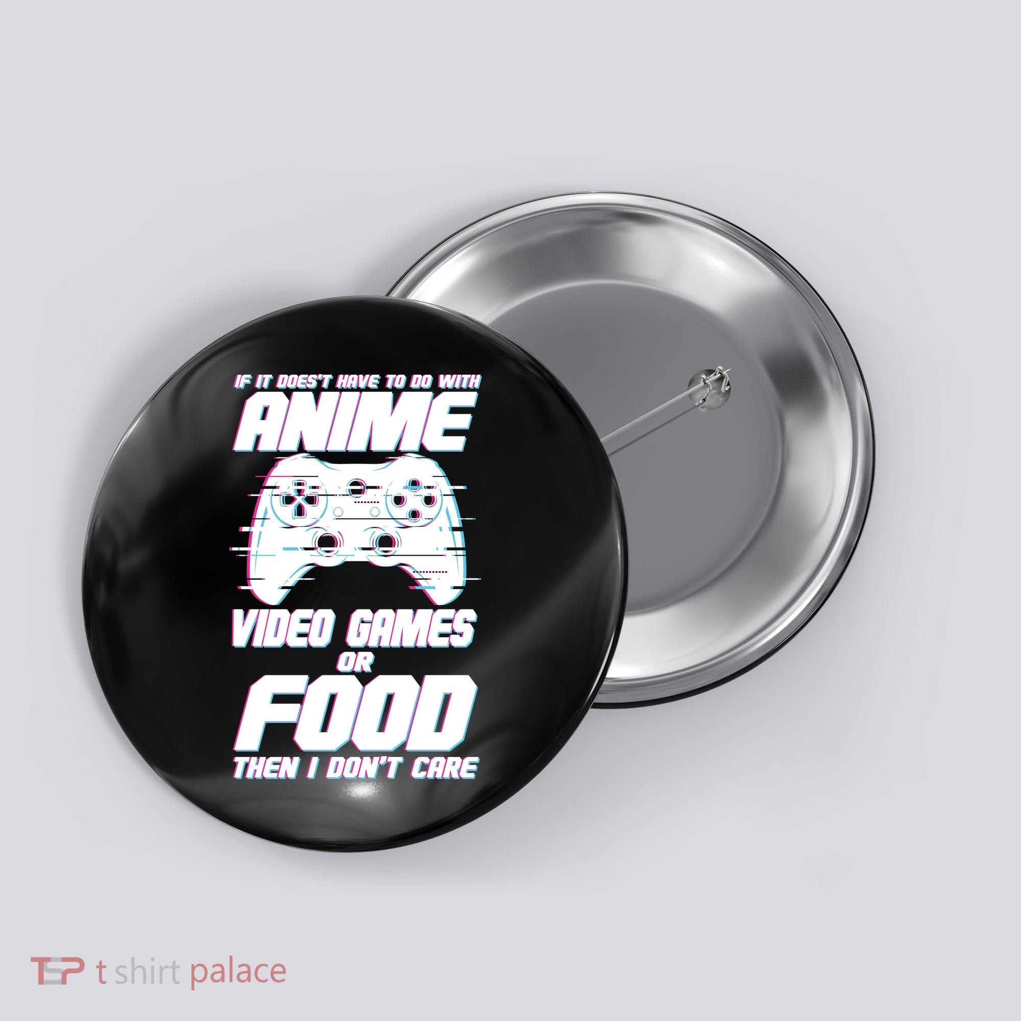 Anime Video Games Or Food Button