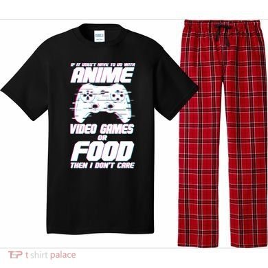 Anime Video Games Or Food Pajama Set
