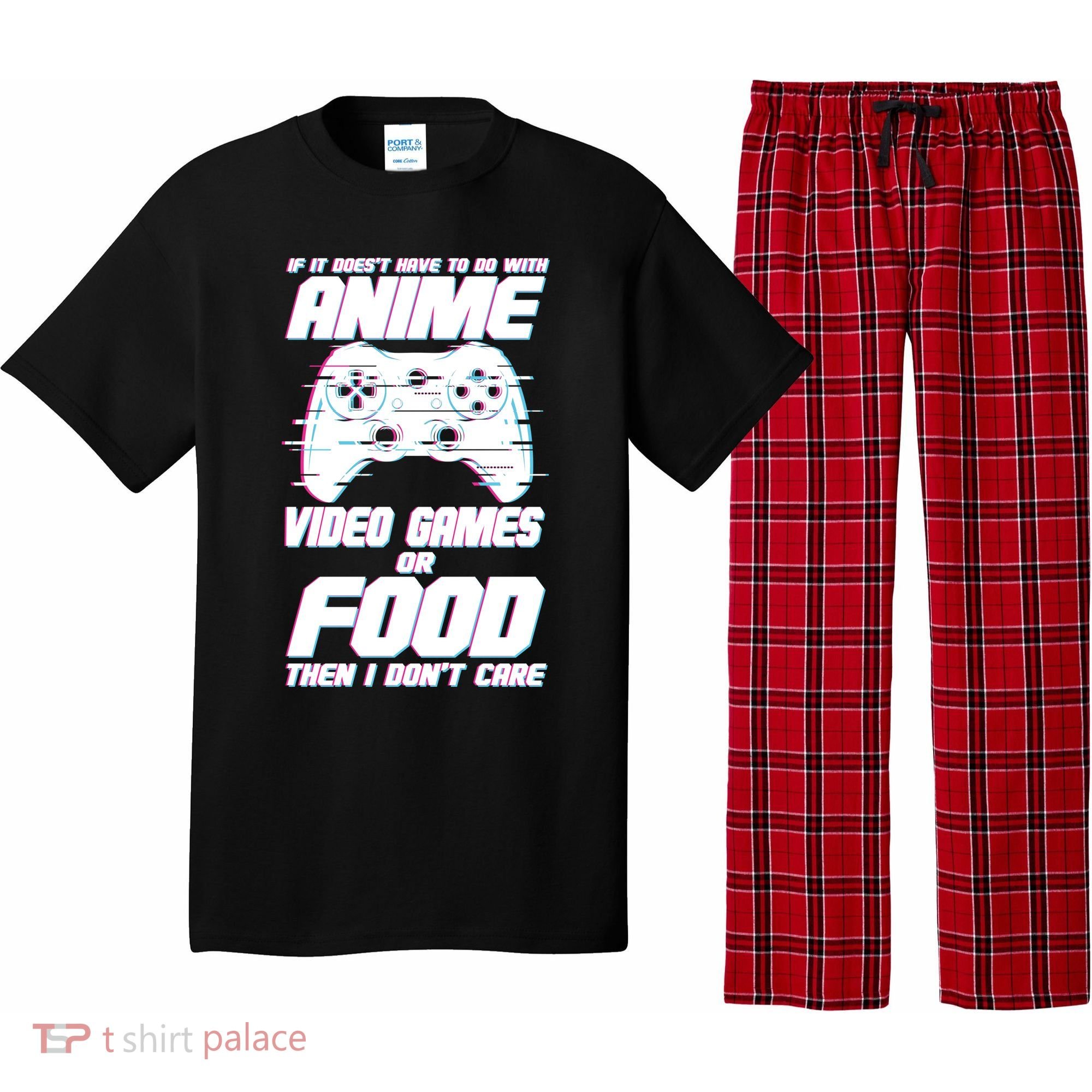 Anime Video Games Or Food Pajama Set