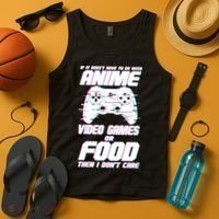 Anime Video Games Or Food Tank Top thumb 4