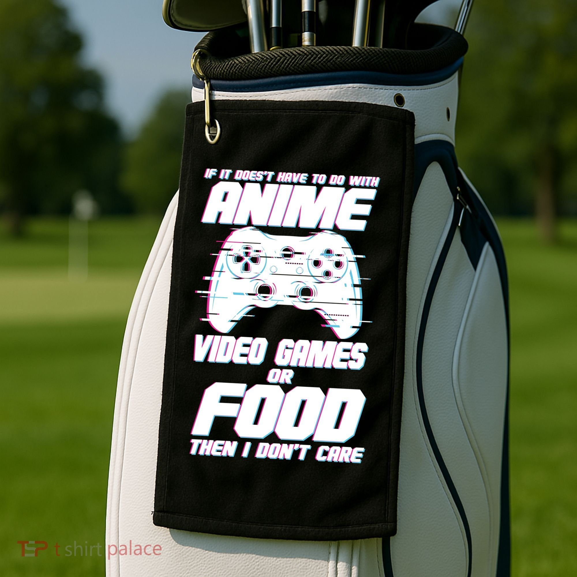 Anime Video Games Or Food Golf Towel