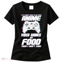 Anime Video Games Or Food Women's T-Shirt thumb 0