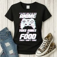 Anime Video Games Or Food Women's T-Shirt thumb 3