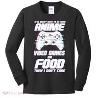 Anime Video Games Or Food Kids Long Sleeve Shirt thumb 0