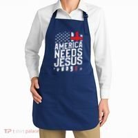 America Needs Jesus Apron thumb 2