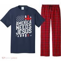 America Needs Jesus Pajama Set thumb 0