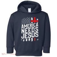 America Needs Jesus Toddler Hoodie thumb 0