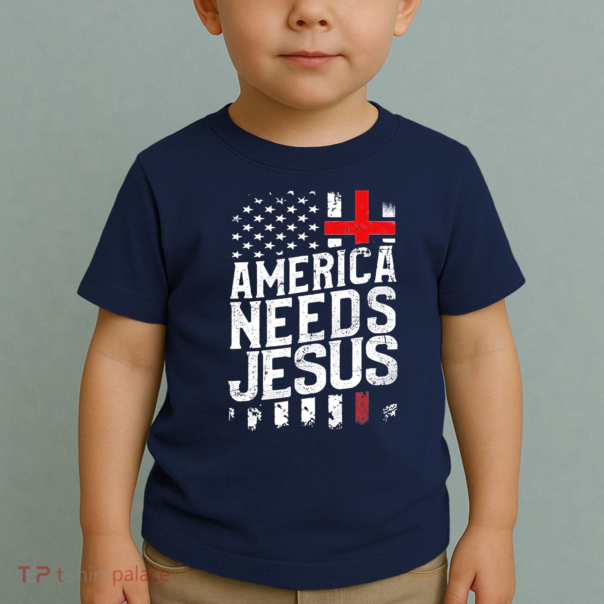 America Needs Jesus Toddler T-Shirt