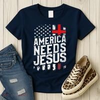 America Needs Jesus Women's T-Shirt thumb 3
