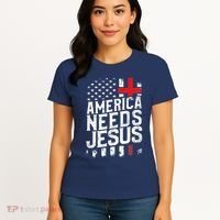 America Needs Jesus Women's T-Shirt thumb 4