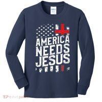 America Needs Jesus Kids Long Sleeve Shirt thumb 0