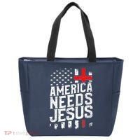 America Needs Jesus Tote Bag thumb 0