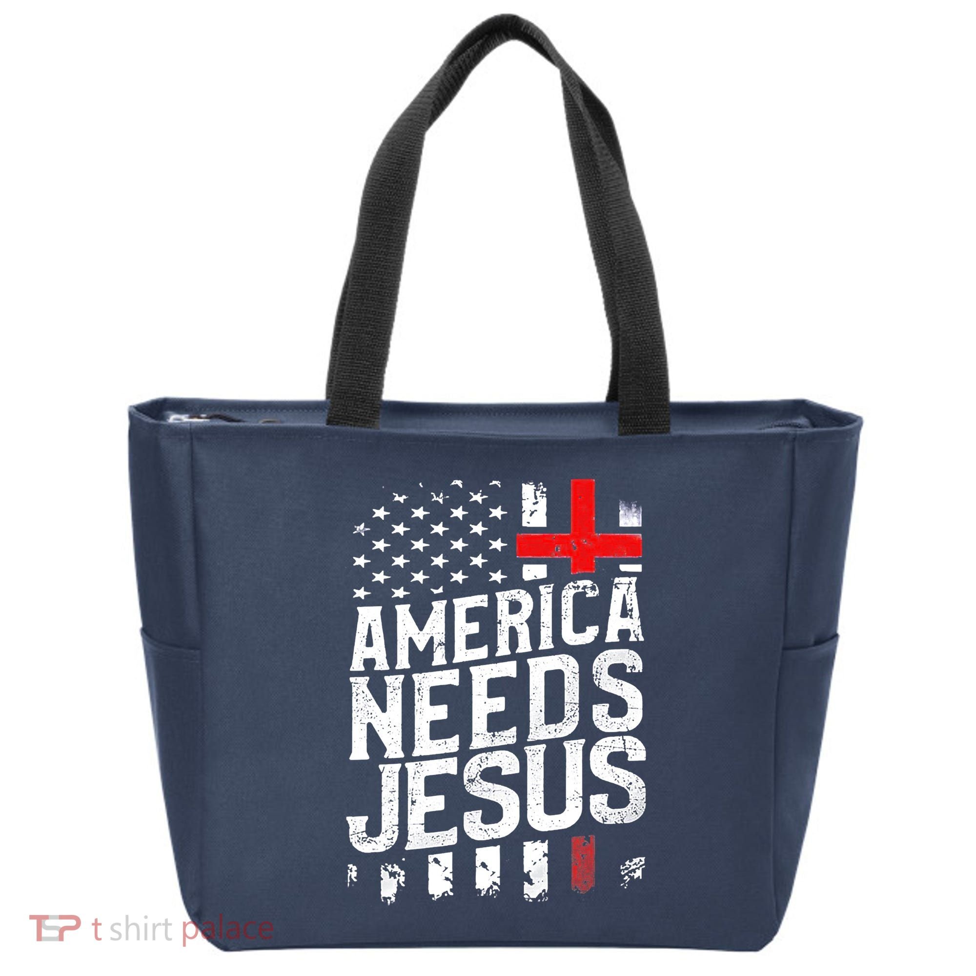 America Needs Jesus Tote Bag