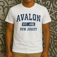 Avalon New Jersey Nj Vintage Sports T-Shirt thumb 3