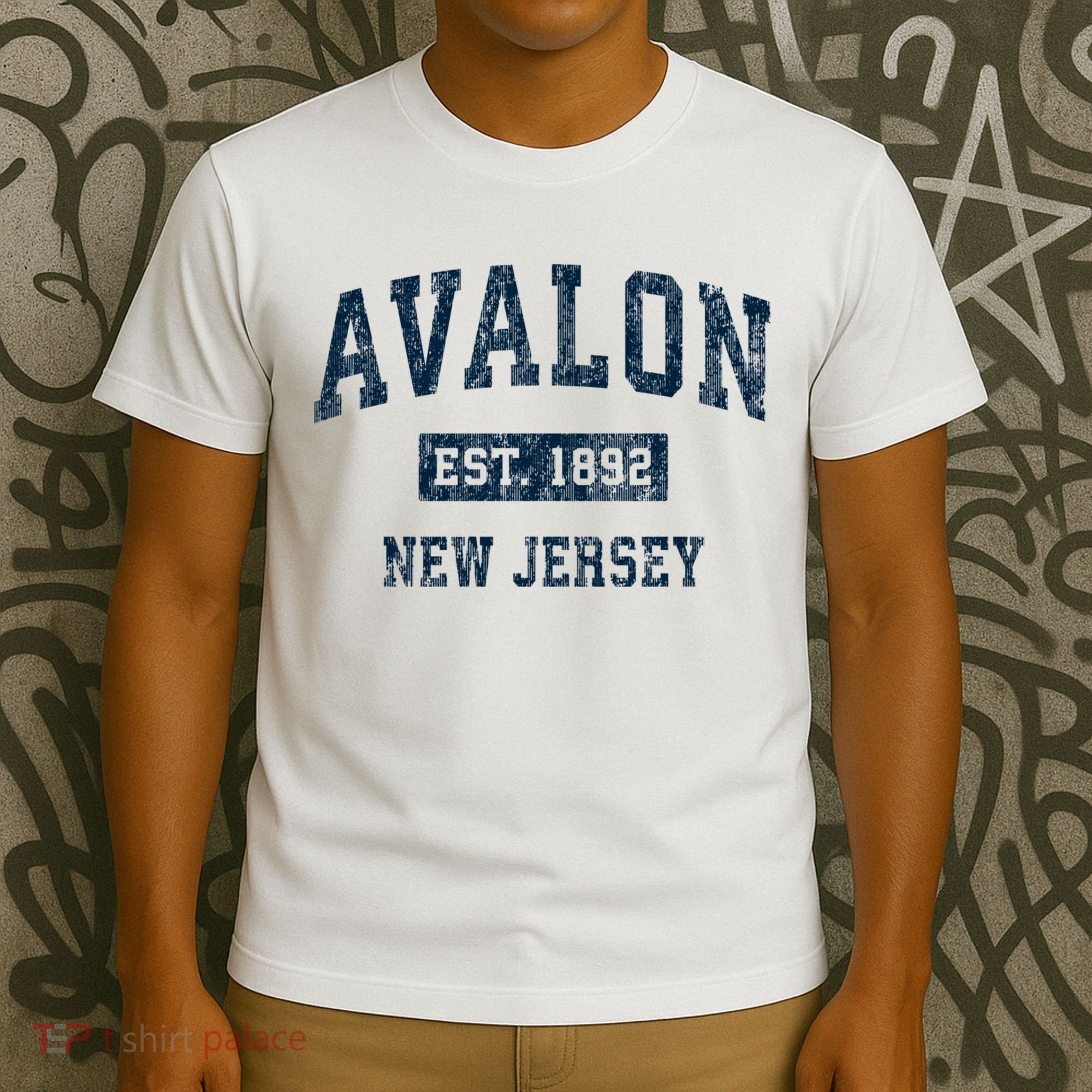 Avalon New Jersey Nj Vintage Sports T-Shirt